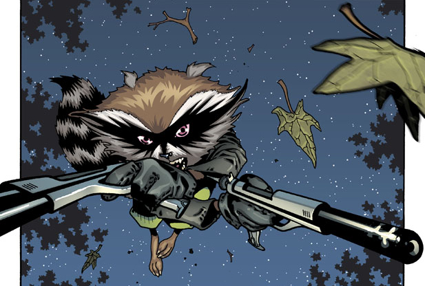 Rocket Raccoon back in action