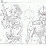 Star Lord and Nova Sketch Cards