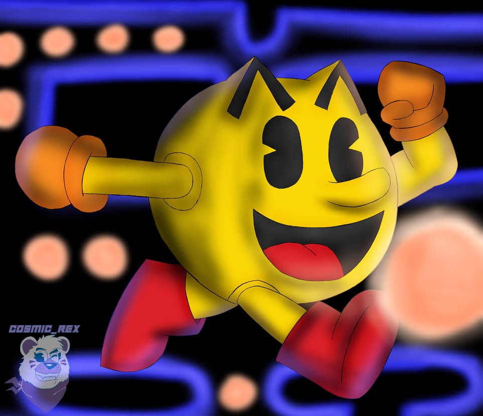 Pac Man Rage Deviantart Pac-Man by CosmicRexx on DeviantArt