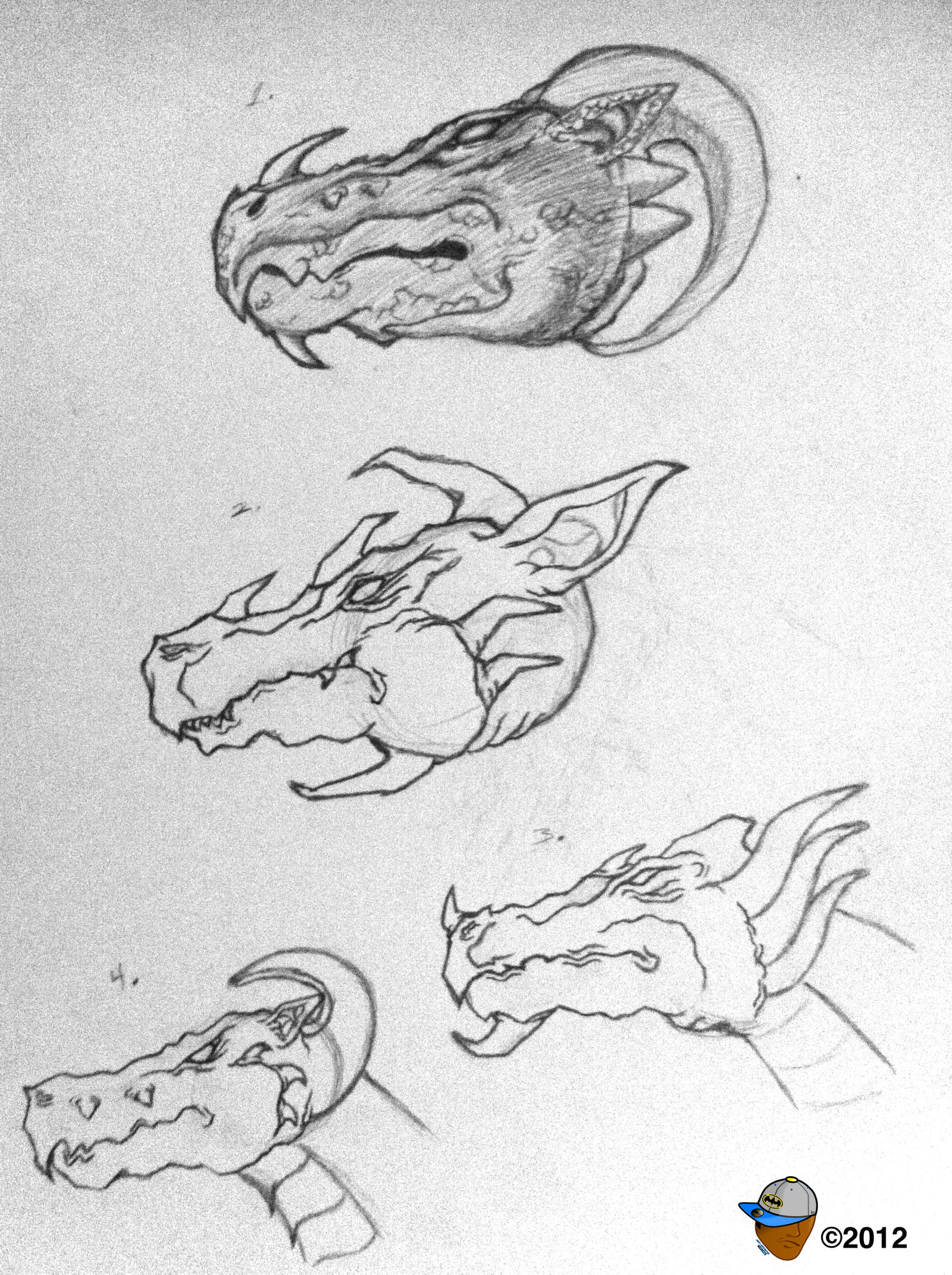 Megahorn Dragon Head Study