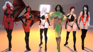 Chaos! Comics Girls and Vampirella