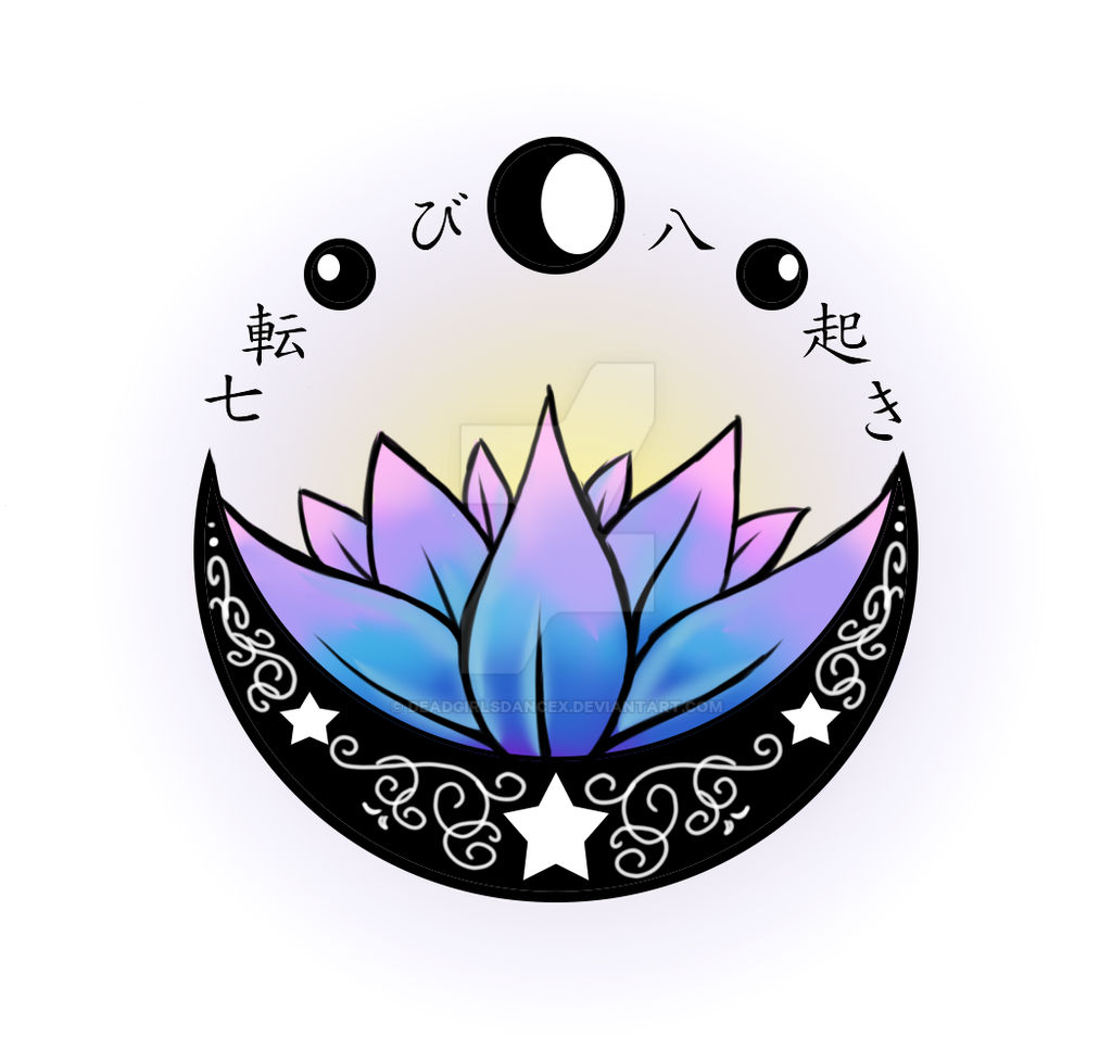 moon and lotus tattoo