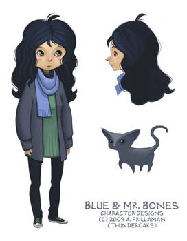 Blue and Mr. Bones