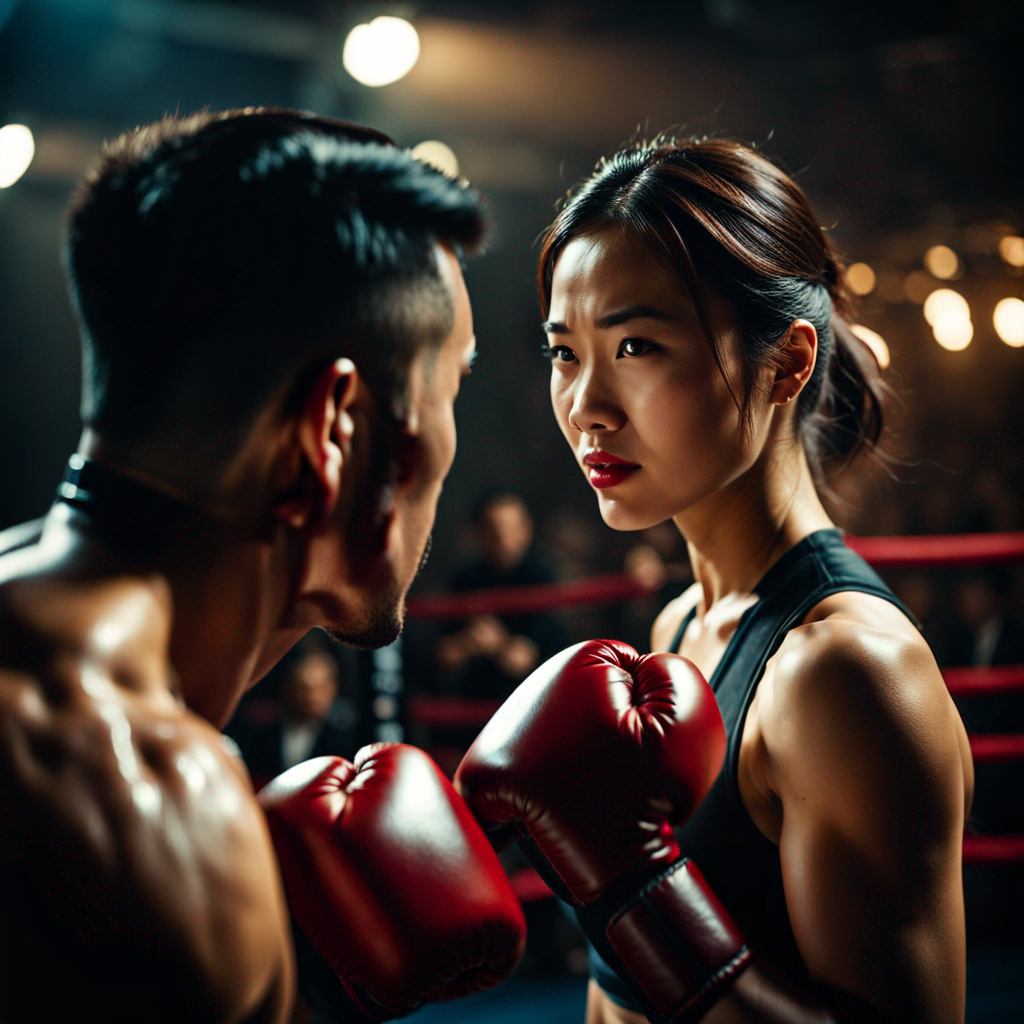 Chinese girl boxing by saieta on DeviantArt