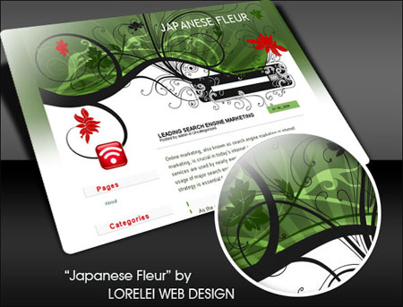 Japanese Fleur WP theme