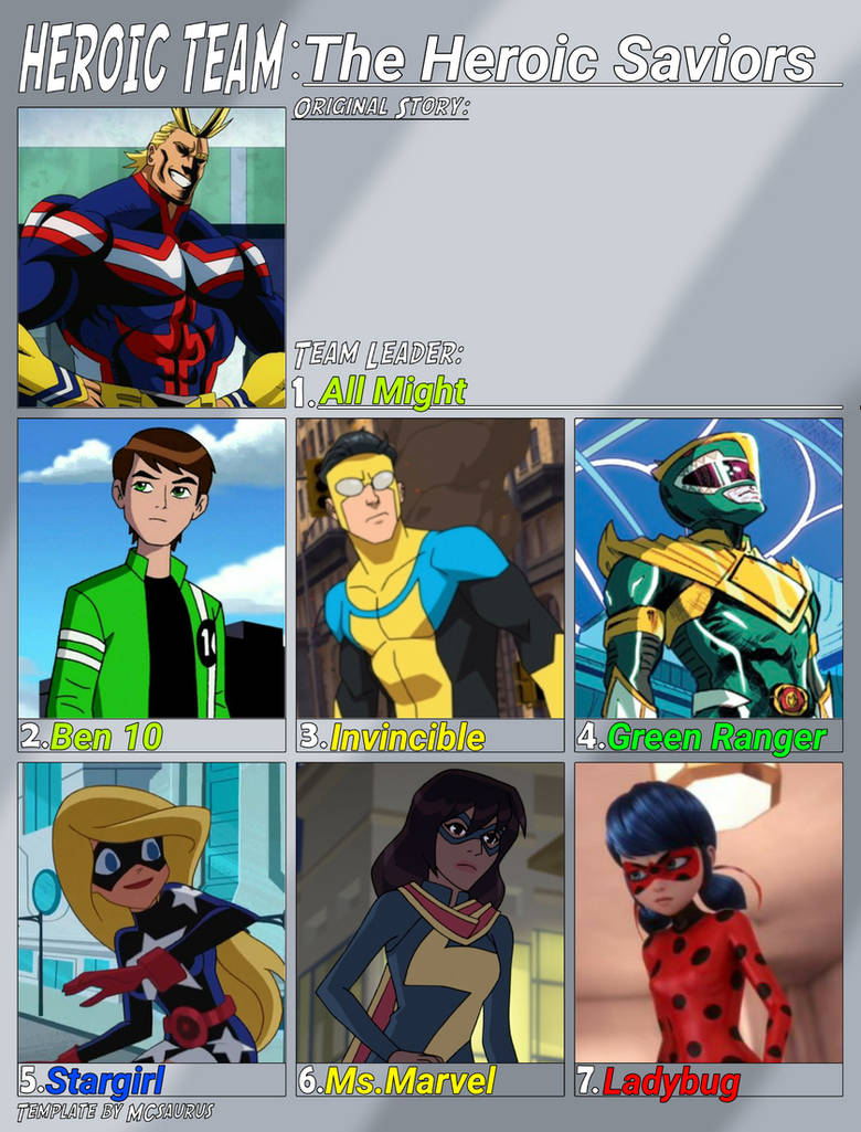 My Heroic Team: The Heroic Saviors by NEON117EZ on DeviantArt