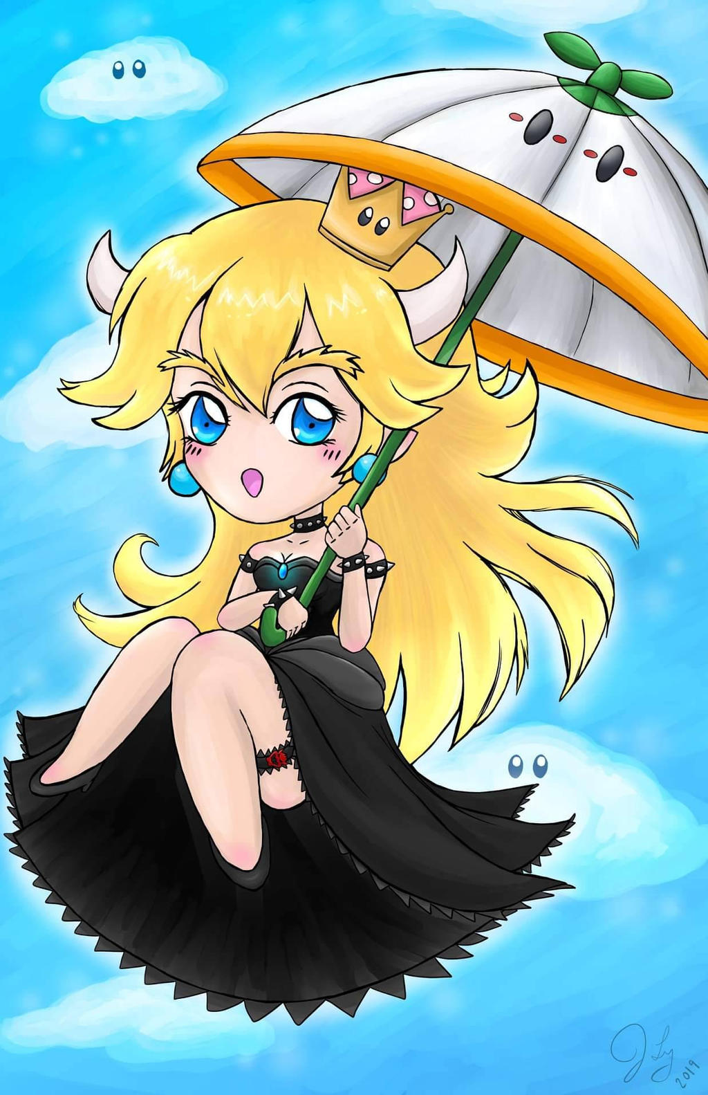 Chibi Bowsette by Yutsuki-chan on DeviantArt