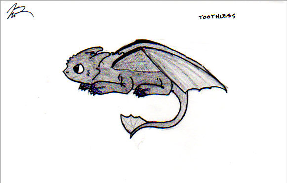 Toothless Sketch by auraguard01 on DeviantArt
