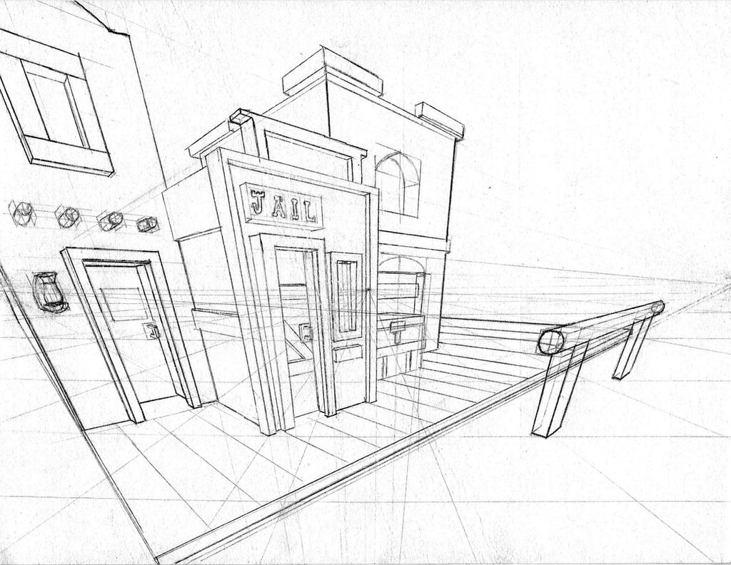 3 Point Perspective Assignment by NowThatsBrawny on DeviantArt