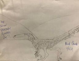 Velociraptor Pencil Drawing