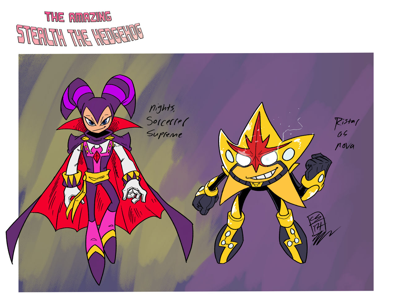 Ristar And Nights Concept by CodeSonicTheHedgehog on DeviantArt