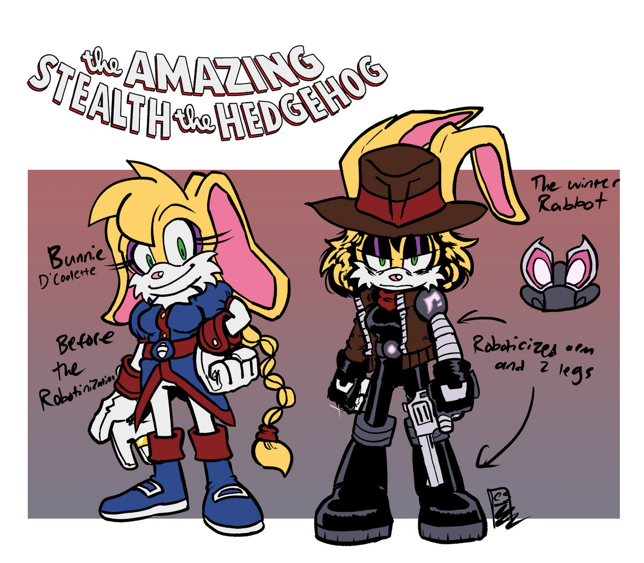 Cassius Rabbot Bunnie The Winter Rabbot Concept by CodeSonicTheHedgehog on DeviantArt