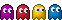 Pacman Ghosts Emoticon
