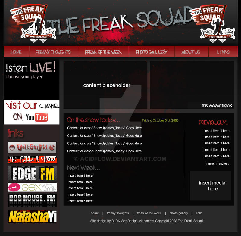 Web Design :: The Freak Squad