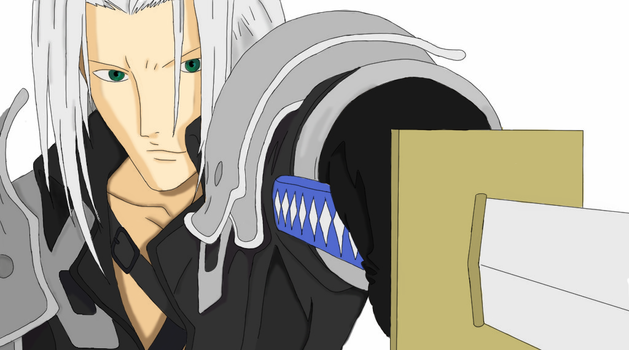 Coloured Sephiroth  Lineart  By NatsumeRaiko