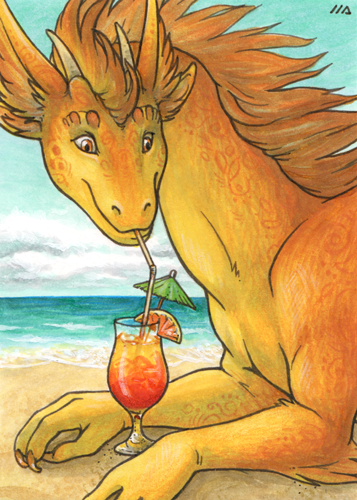 ACEO for MiriElzar by Dragarta
