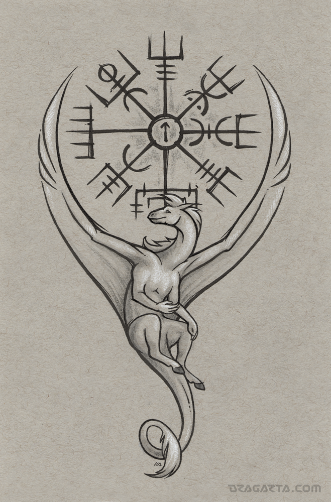 Dragon Calendar - Vegvisir by Dragarta