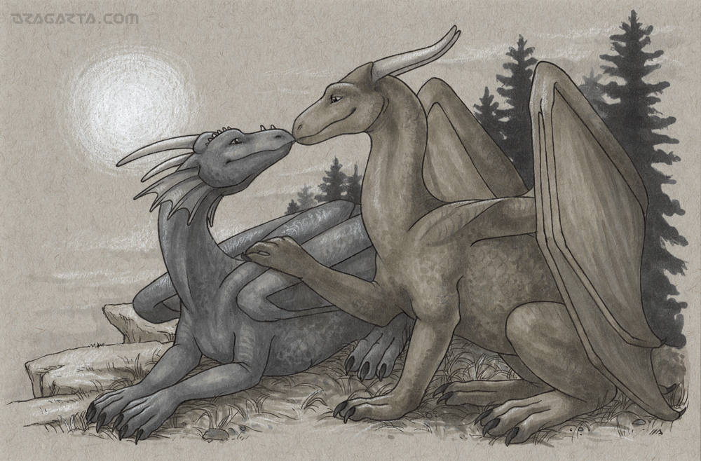 Dragon Calendar - Happy Couple by Dragarta