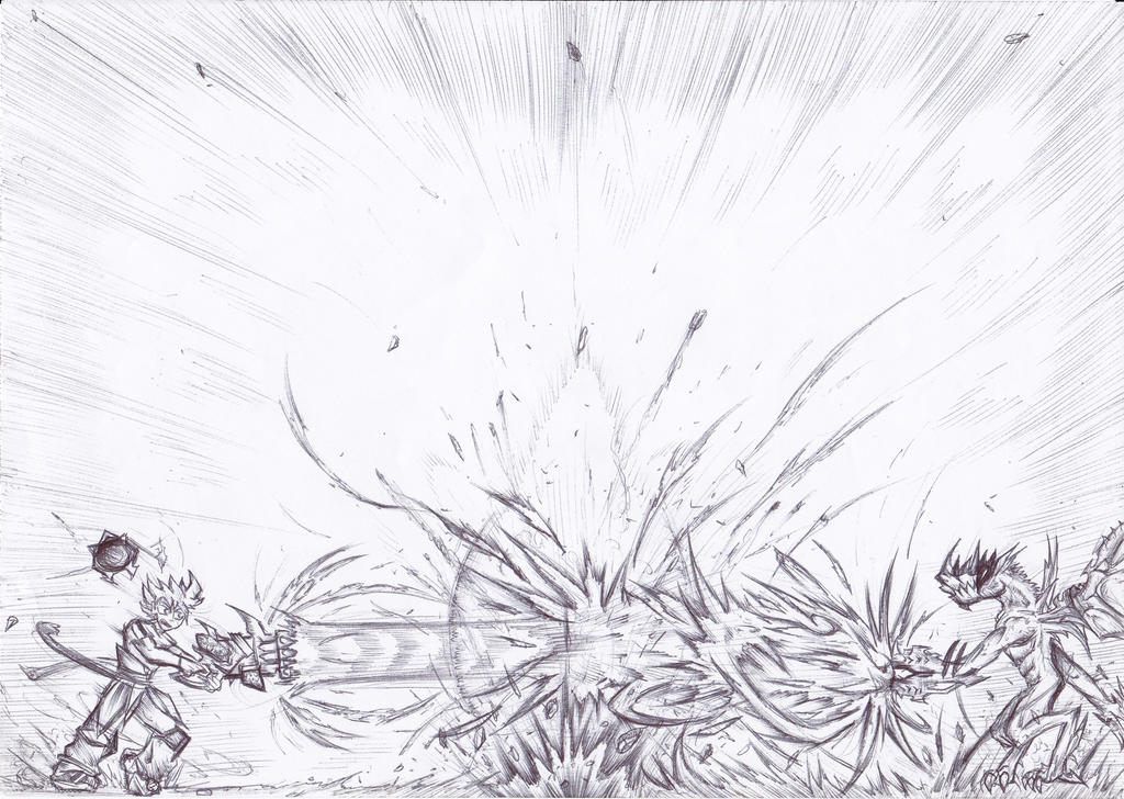 Explosion Fight Monster and soldier explosion fight by MADAFACART on DeviantArt