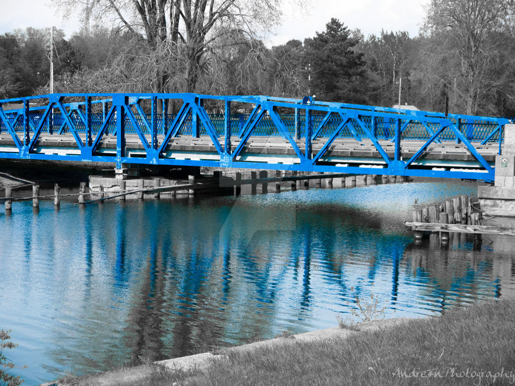 The Blue Bridge by TheInspiredEyeArt on DeviantArt