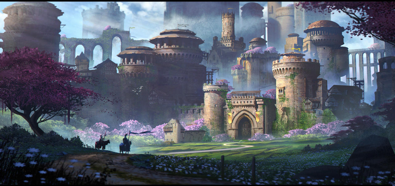 Cherry Blossom Castle by JonathanDufresne on DeviantArt