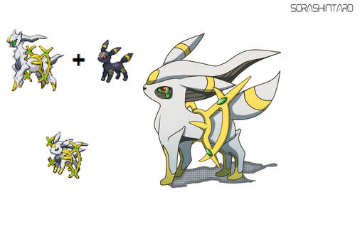 PokeFusion Arceus and Umbreon