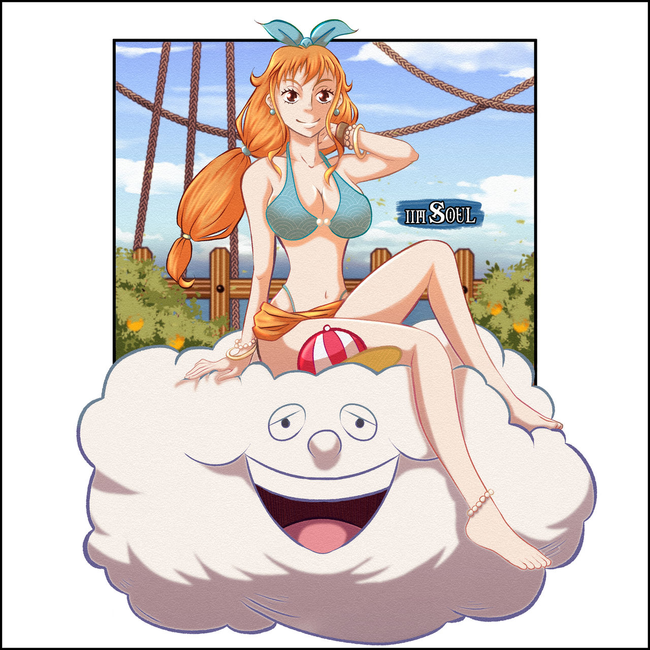 One Piece Nami Whole Cake Island Weather Egg Zeus by Amanomoon on DeviantArt