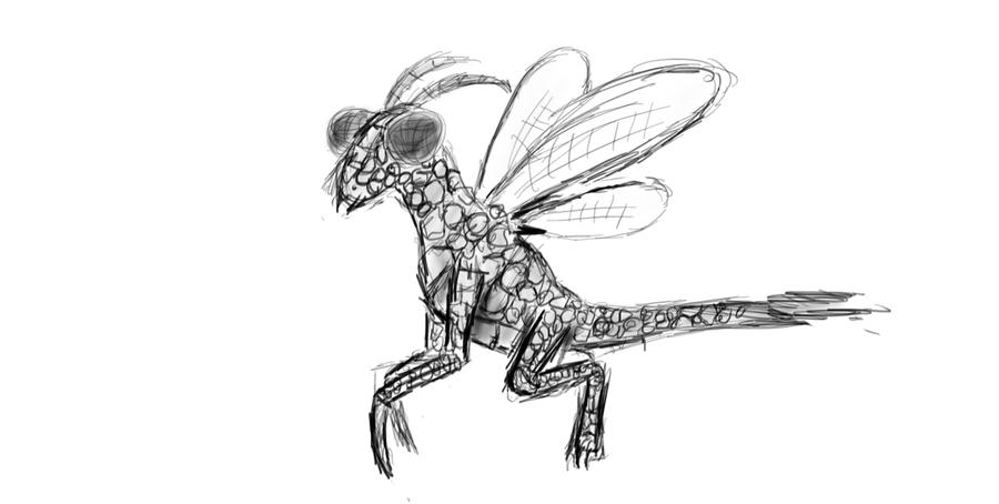 Insectoid Drawing Insectoid WIP by LazerEagle1 on DeviantArt