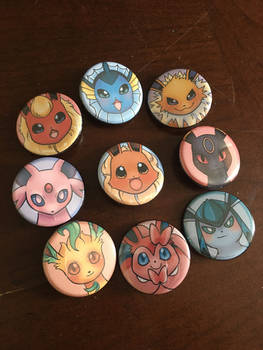 Eeveelutions button set