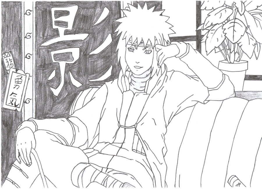 Minato Without Color Minato by YamiNoAkarui on DeviantArt
