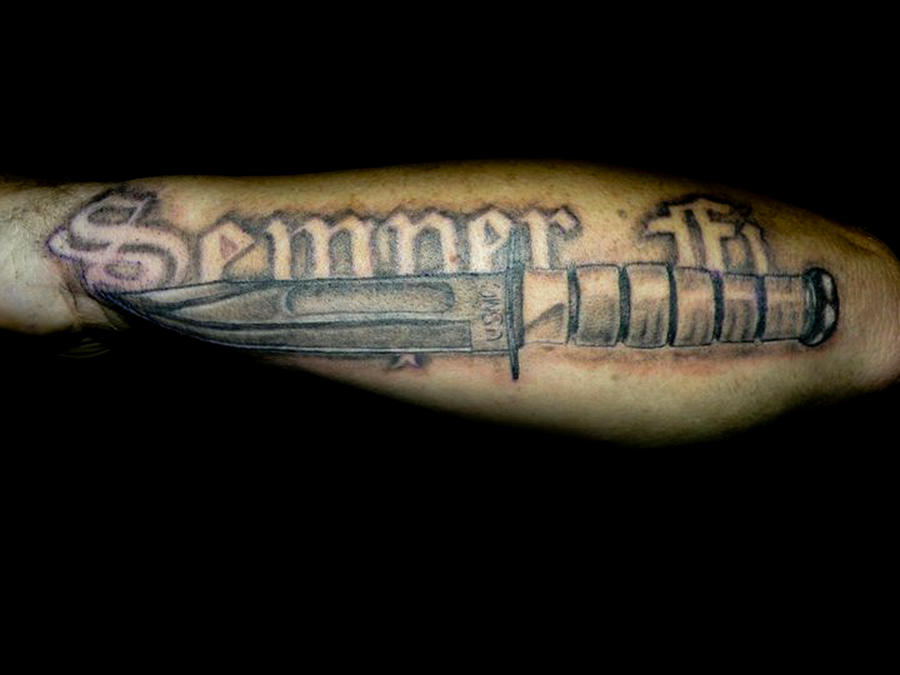 Ka Bar Tattoo By Linolucero1 On Deviantart Ka Bar Tattoo By Linolucero1 On Deviantart