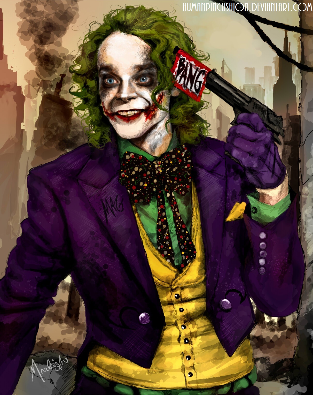 Brad Dourif as The Joker by HumanPinCushion on DeviantArt