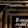 8 Grunge Frames Photoshop Brushes