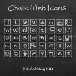 Chalk Web Icons