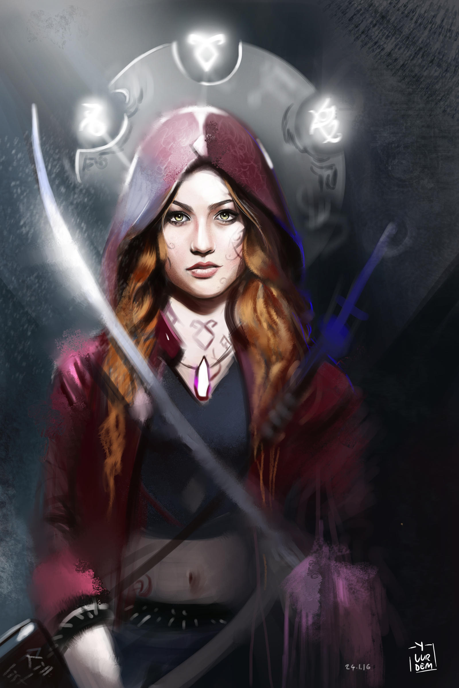 ShadowHunters -  Clary Fray Illustration  / L Hunt