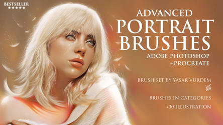 Portrait Brushes for Photoshop and Procreate