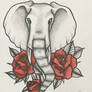 Elephant tattoo design 