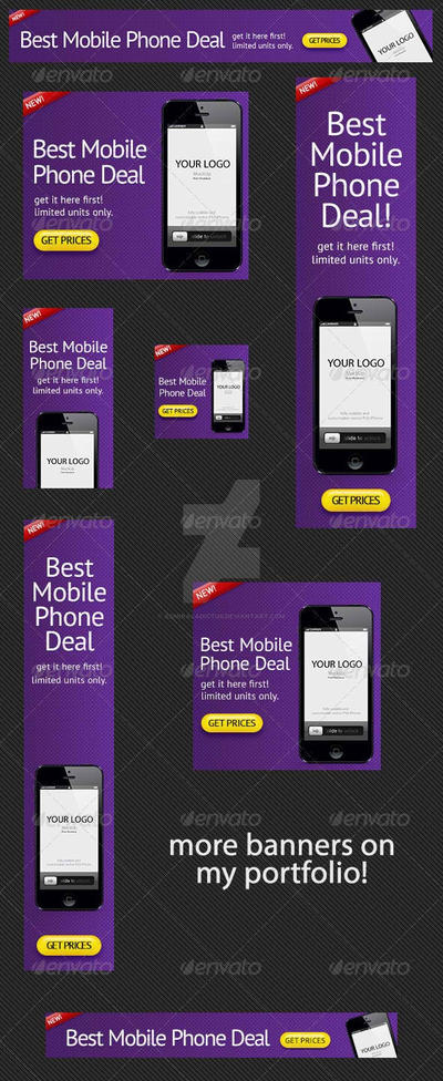 Mobile App Web Banner Design Template by admiraladictus on DeviantArt