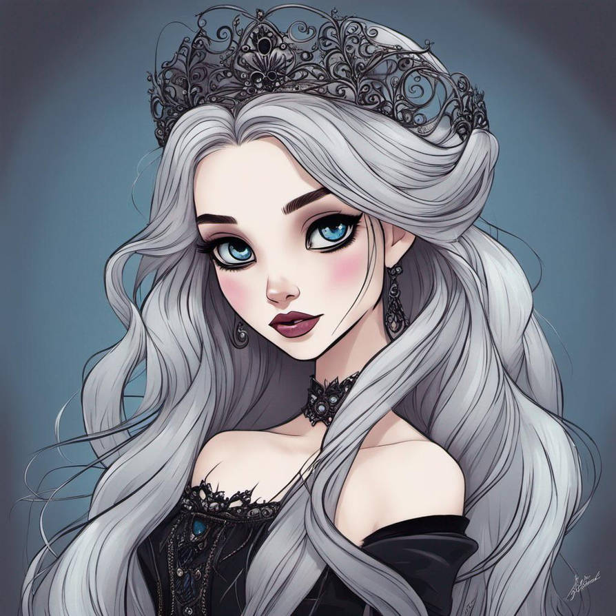 Gothic Princess with Blue Eyes by ShadowVixen19 on DeviantArt
