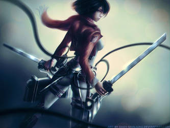 MiKASA ACKERMAN - Shingeki no Kyojin by Eddy-Shinjuku