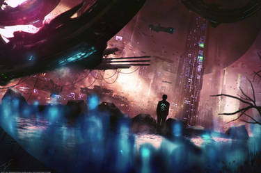 Sci-fi Novel 'Evolution' Concept Art