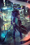 Korsin, Female Ninjapunk - OC Commission by Eddy-Shinjuku