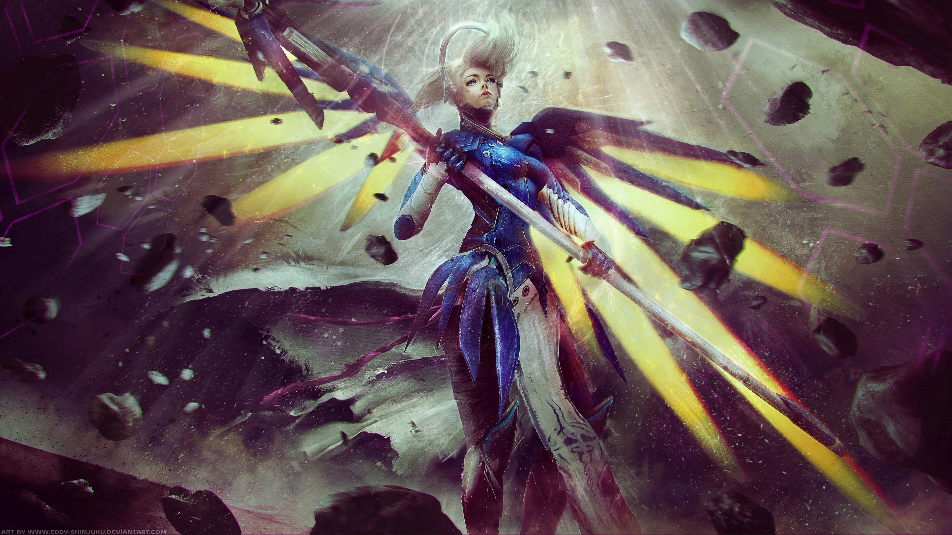 cobalt mercy overwatch 4k by eddy