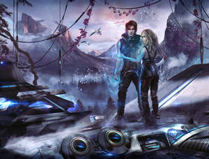 Scifi-Fantasy Book Cover 'Neron Nights'