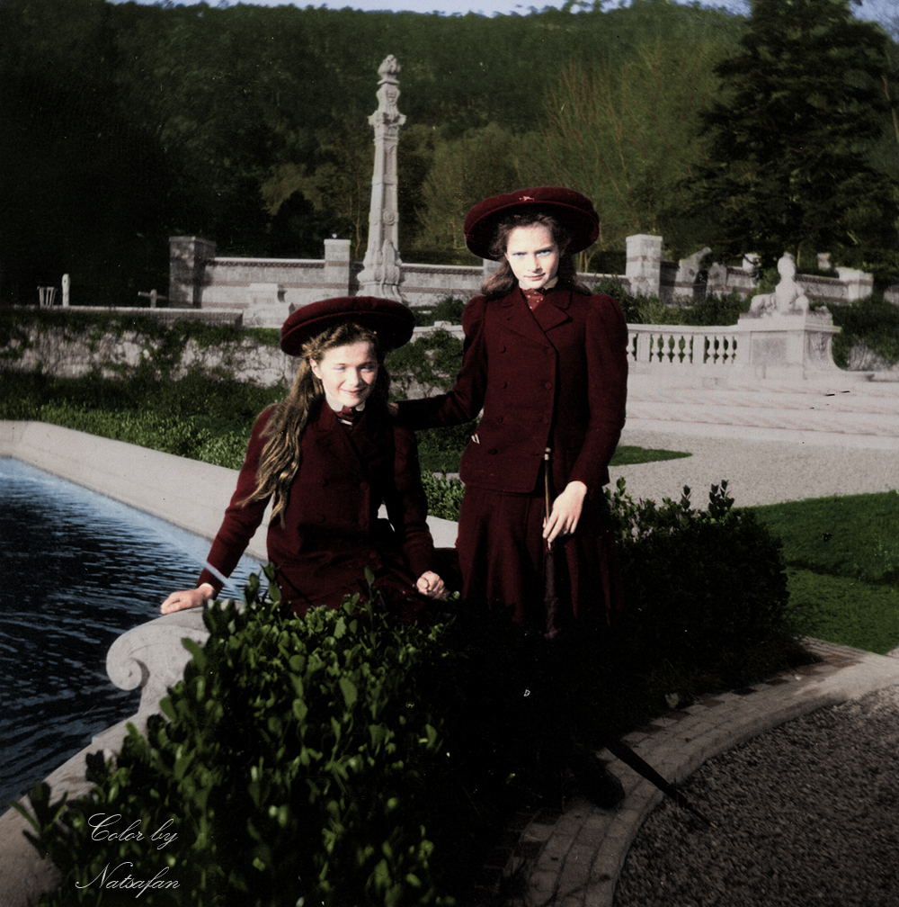 Olga and Tatiana ~ colored photo