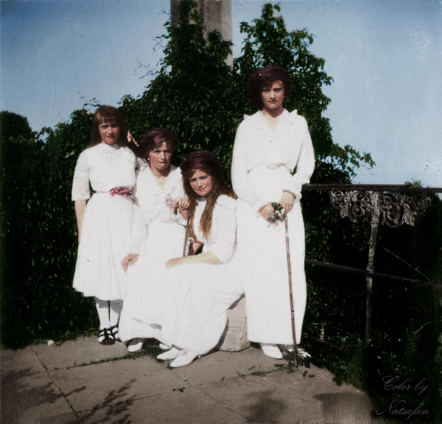 Sisters in Oreanda ~ colored photo