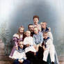 Duke Constantine with his family ~ colored photo