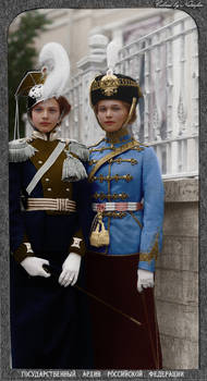 Tatiana and Olga ~ colored photo