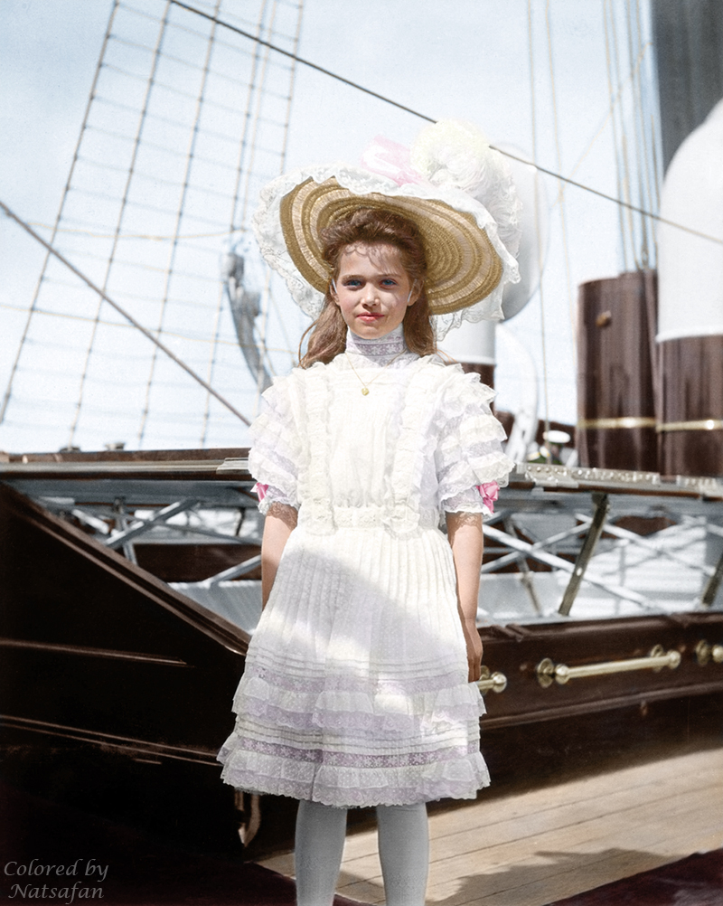 Maria onboard the Standart ~ colored photo