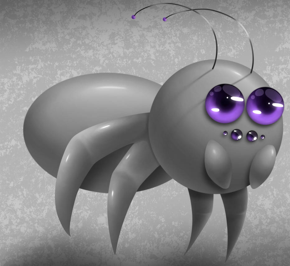 Metal Spider (Lineless art practice) by Sunset-Reverie on DeviantArt
